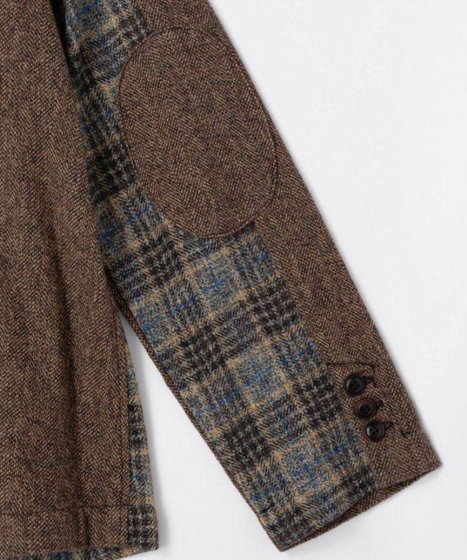 デニスジャケット　コットンツイードのコンビジャケット