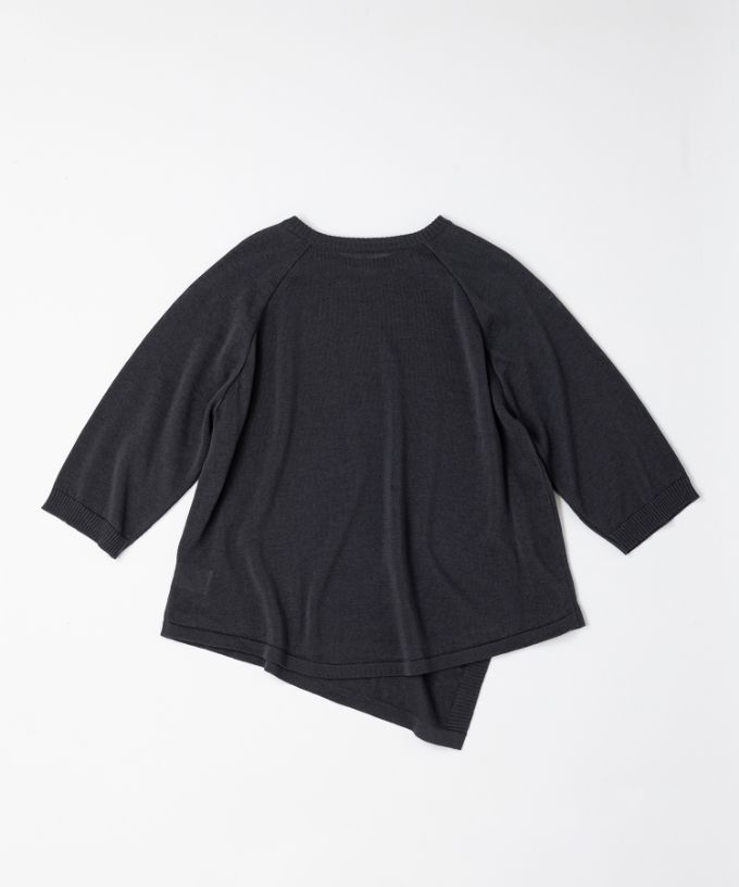 ビオトップ　アシンメトリーニットプルオーバー