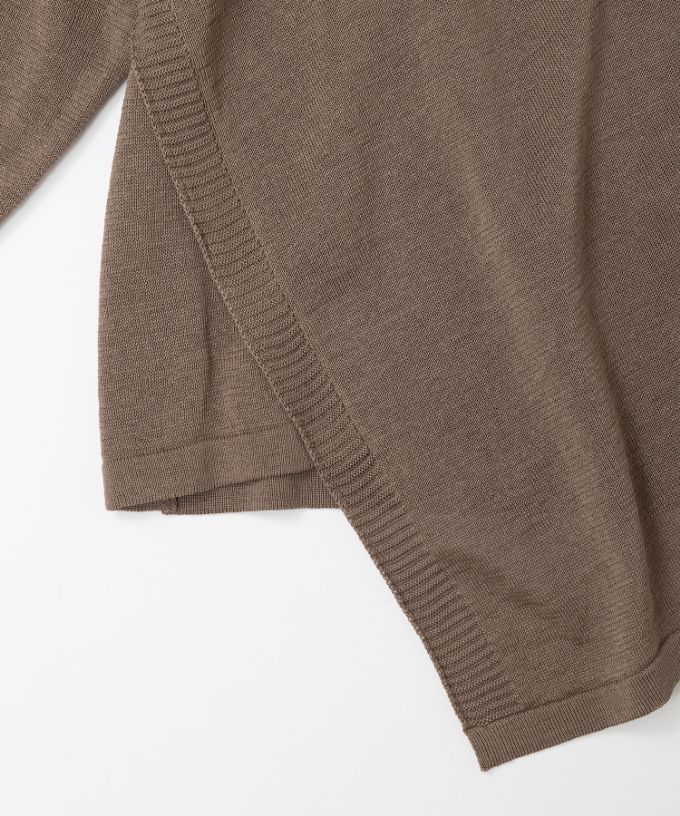 ビオトップ　アシンメトリーニットプルオーバー