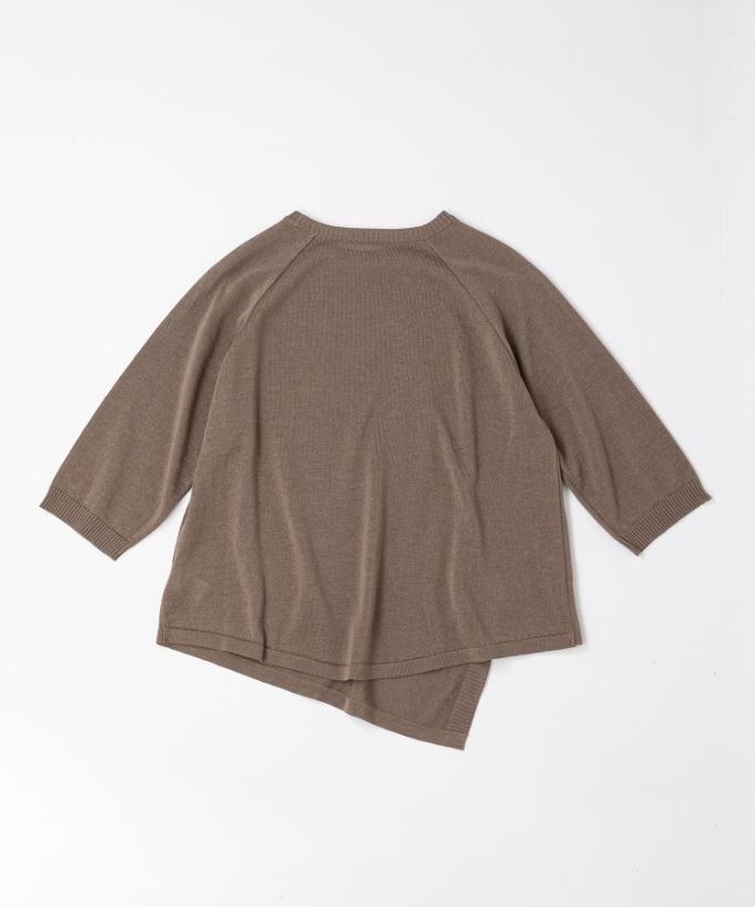 ビオトップ　アシンメトリーニットプルオーバー