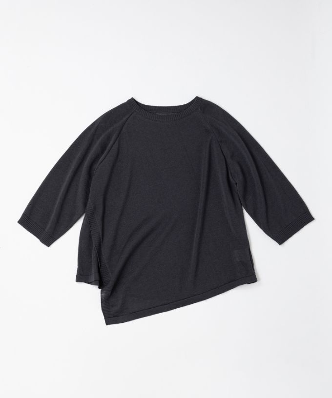 バスコ BASCO 黒 プルオーバー BASCO バスコ リネンプルオーバー 黒