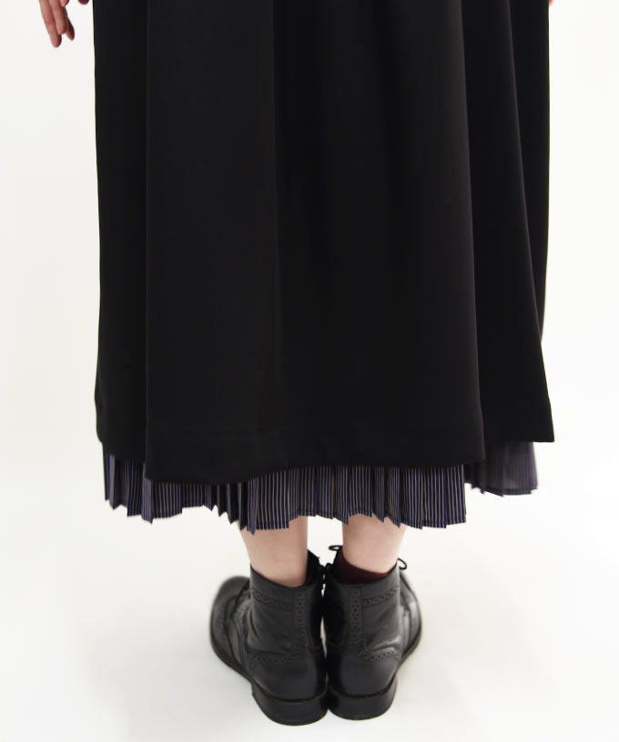 コナスカートF 定番人気の裾プリーツのペチスカート/ITEM,SKIRT
