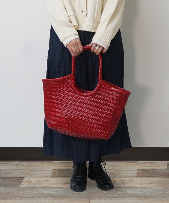 レザー編みバッグ・DRAGON BASKET BIG