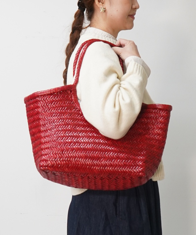 レザー編みバッグ・DRAGON BASKET BIG