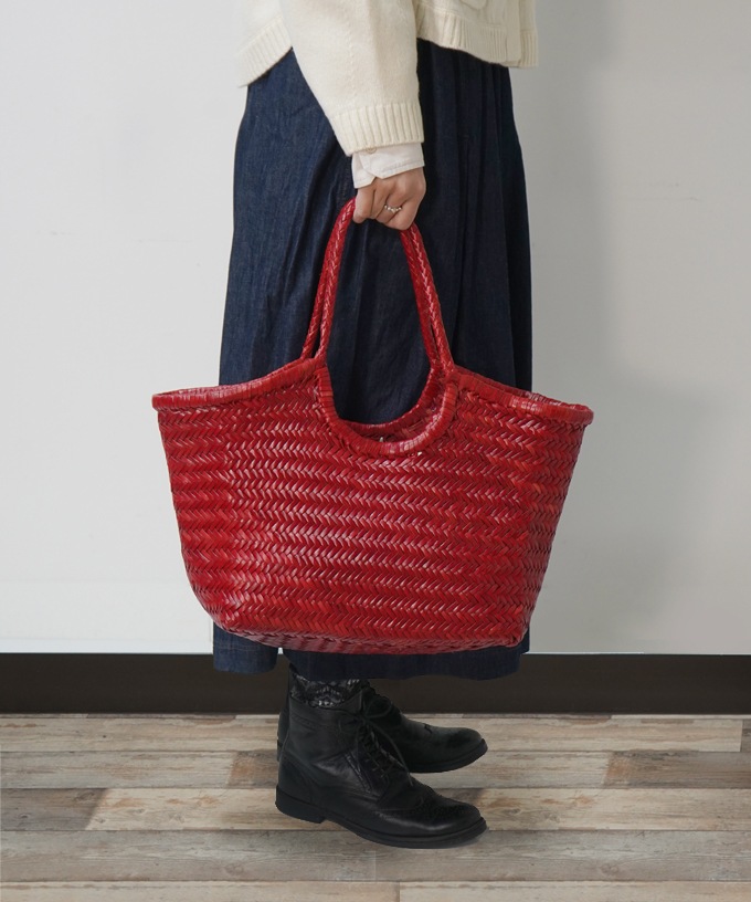 レザー編みバッグ・DRAGON BASKET BIG