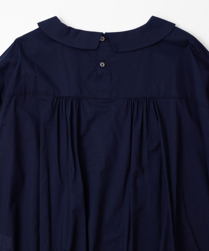 26SSバスコ　BASCO ジーンブラウス 綿ローンのピンタックブラウス ジーンブラウス 綿ローンのピンタックブラウス/ITEM,JACKET/TOPS/Shop