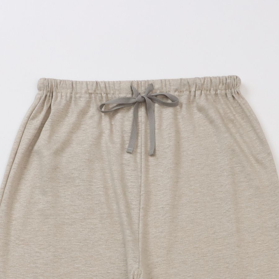 リネンのなめらかニットストレートパンツ LINEN&BASIC | ウェア,リネン