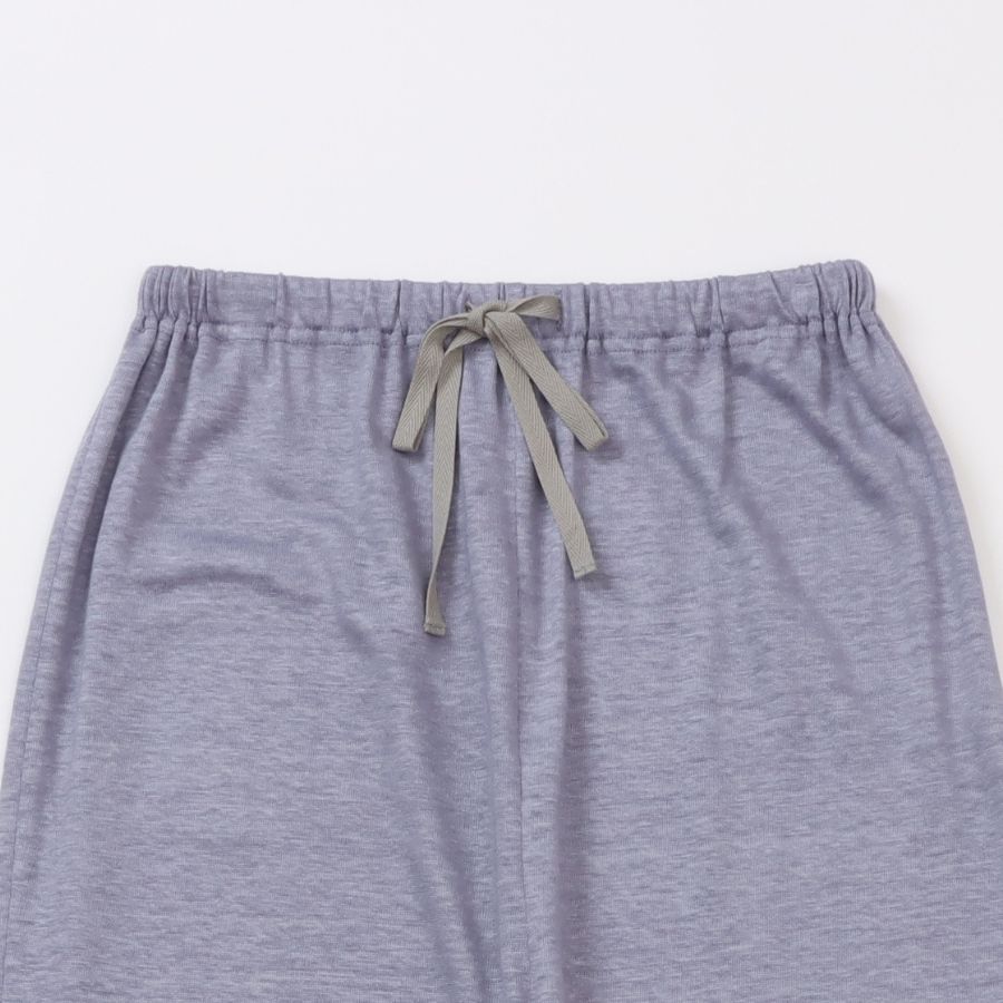 リネンのなめらかニットストレートパンツ LINEN&BASIC | ウェア,リネン