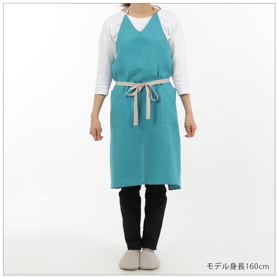 Le comptoir リネンエプロン つづりさ natsusobiku online store - AY40 STYLISH APRON リネン2way