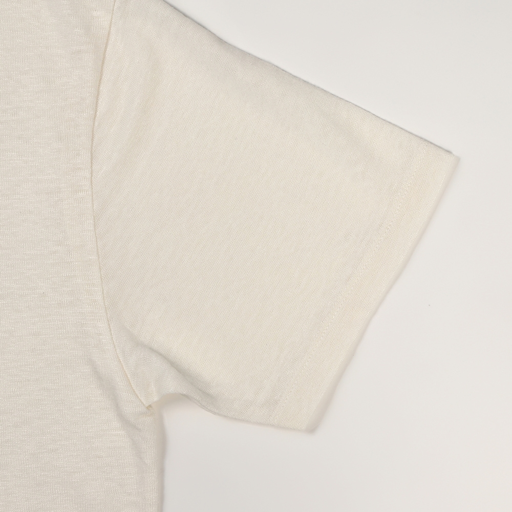 リネンの VネックTシャツ メンズ LINEN & BASIC | ウェア,リネン