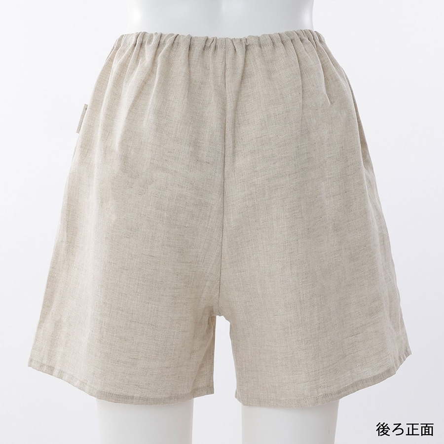 未使用タグ付き　リネンペチパンツ リネンイージーパンツ（ペチパンツ）／ZUTTO（ズット）｜愛着を