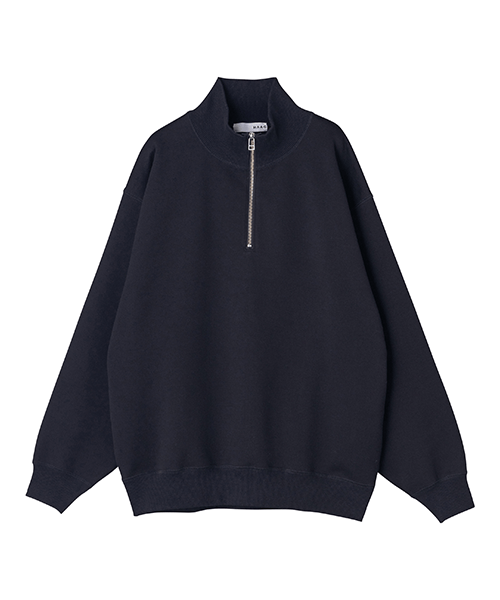 未使用　HYPEGOLF ハーフジップ ブラック　定価27,500円 20 HALF ZIP SWEAT SHIRT (ハーフジップスウェットシャツ)裏起毛なし