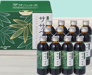 ササヘルス12本入り。葉緑素たっぷりクマ笹エキス ササヘルスで