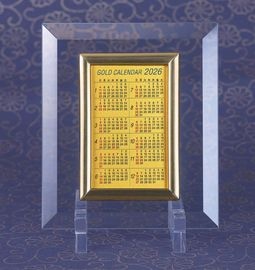 純金カレンダー ガラスフレーム