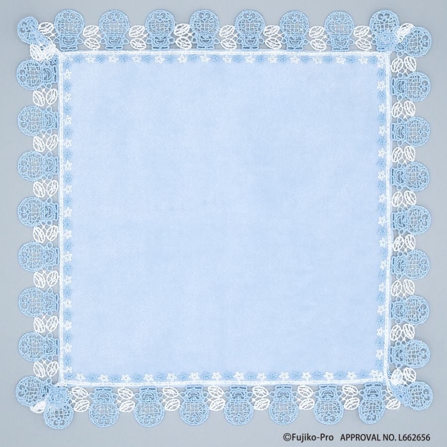 近沢レース　ドラえもんハンカチタオル3色3枚セット、ブルー、ネイビーライトブルー 近沢レース ドラえもんハンカチタオル3色3枚セット、ブルー