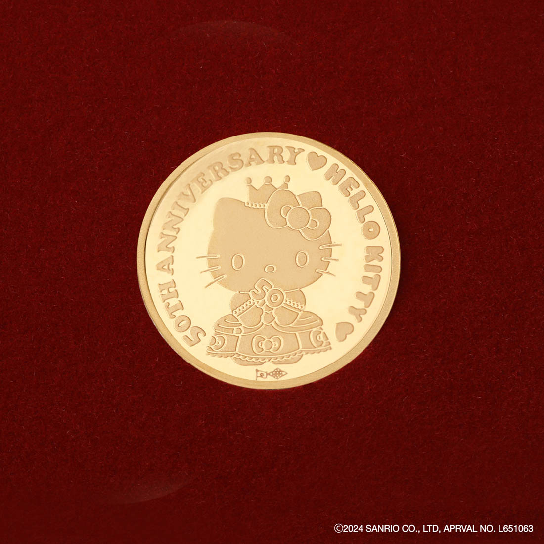資産 純金 ハローキティ カード 【世界で50個限定】 ハローキティ50