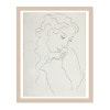 Henri Matisse アンリ マティス Three Quarter Profile A3変形 アートポスター フランス|Henri Matisse|アートポスター