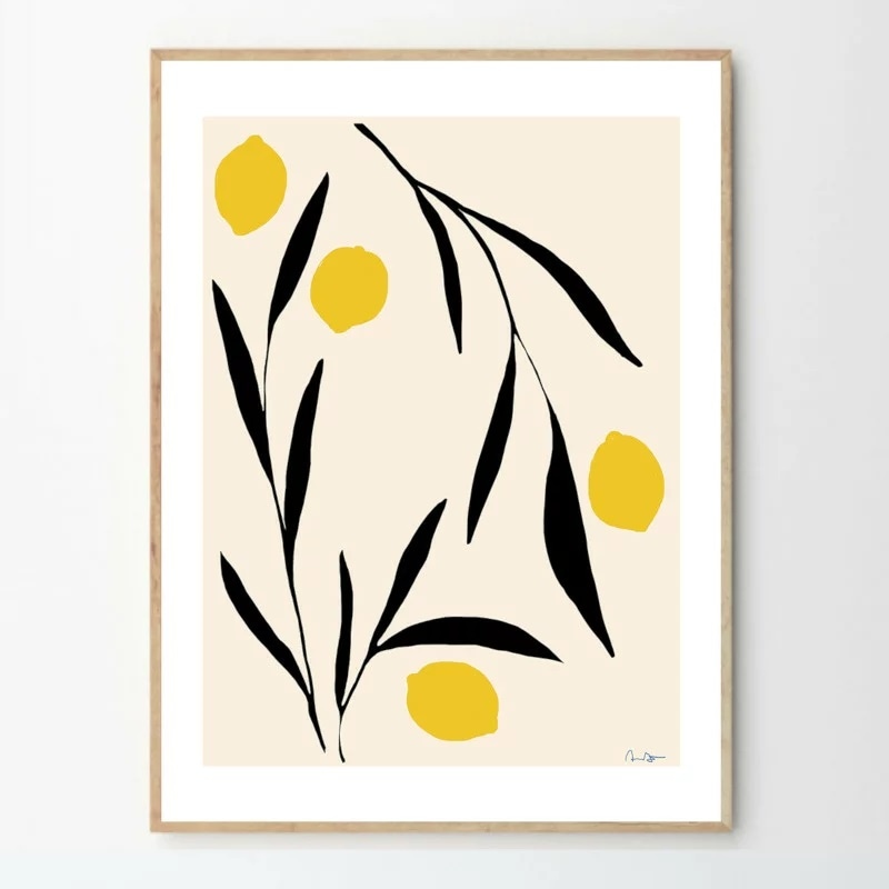 THE POSTER CLUB レモン 50x70cm アートポスター 北欧 デンマーク