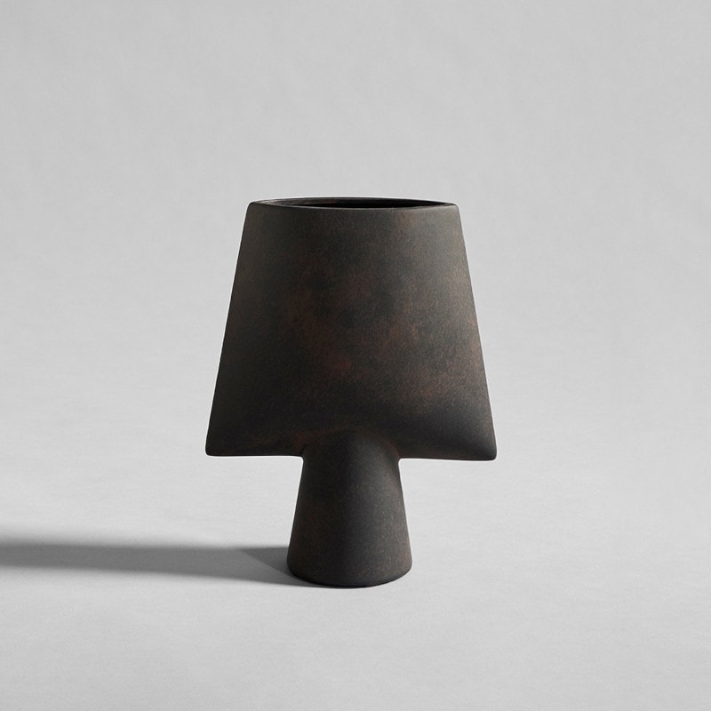 101 COPENHAGEN スフィア フラワーベース スクエア ミニ コーヒー H25cm 花瓶 ワンオーワン コペンハーゲン 北欧 デンマーク