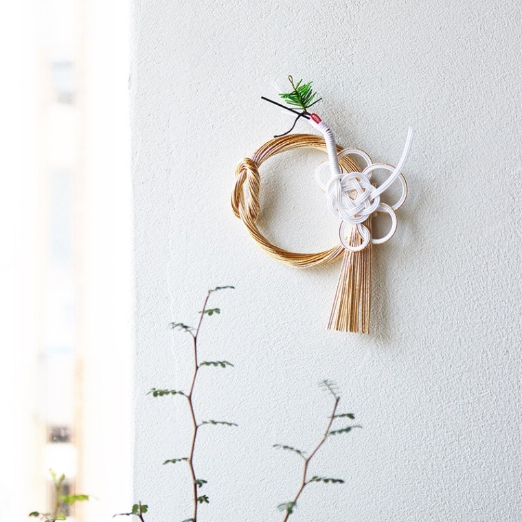 水引デザイナー長浦ちえさんの 水引ミニお正月飾り「松喰い鶴」 TIER・タイヤー 日本【ネコポスOK】