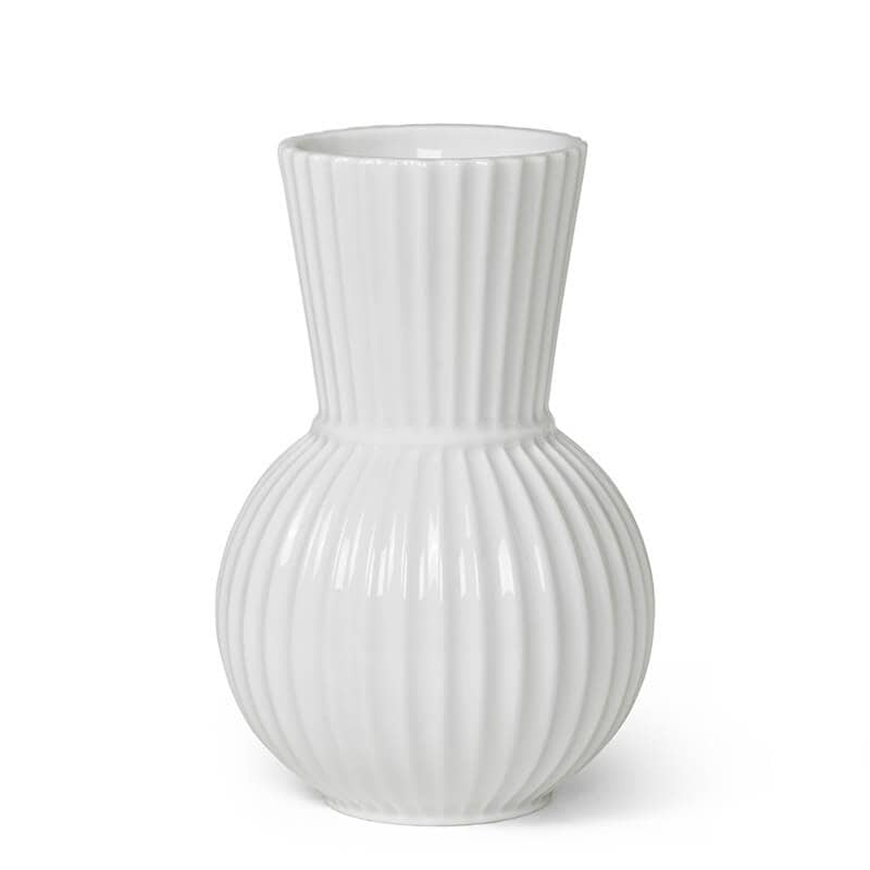 Lyngby Porcelain フラワーベース トゥラ H18cm ホワイト Tura Vase リュンビューポーセリン 北欧 デンマーク