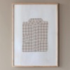 Coco Lapine Design ポスター ギンガムチェック ベージュ 50x70cm ベルギー ドイツ|Coco Lapine Design|アートポスター