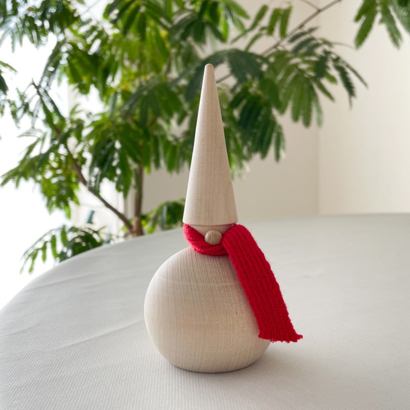 木製 ナチュラル サンタ L H14cm クリスマスデコレーション 北欧 スウェーデン