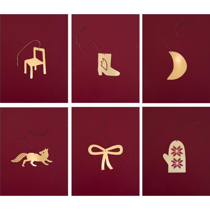 Fine Little Day クリスマスオーナメント リボン / キツネ / 手袋 / ブーツ / チェア ファインリトルデイ 北欧 スウェーデン【ネコポスOK】