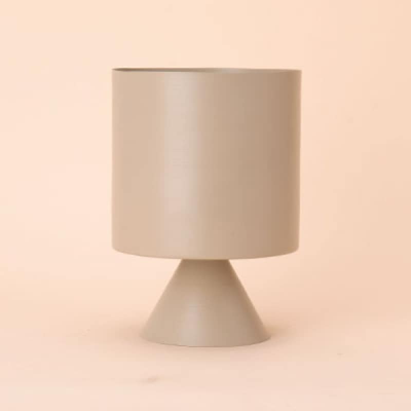 北欧モダン スクエア型 鉢カバー ベージュ スチール Φ11cm / Φ16cm