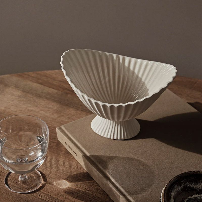 Ferm Living ファウンテン ボウル S 19cm オフホワイト ファームリビング 北欧 デンマーク 日本正規代理店品