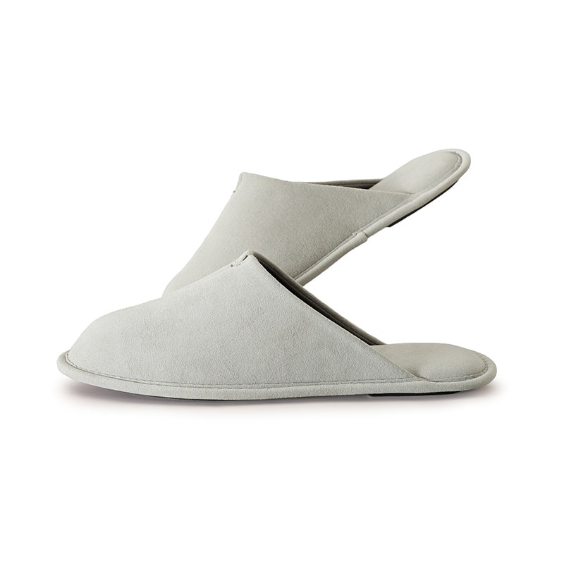 room's 極上のスエード調＆洗えるスリッパ M/Lサイズ プラチナム easyWASH × 東レ Ultrasuede(R) 日本