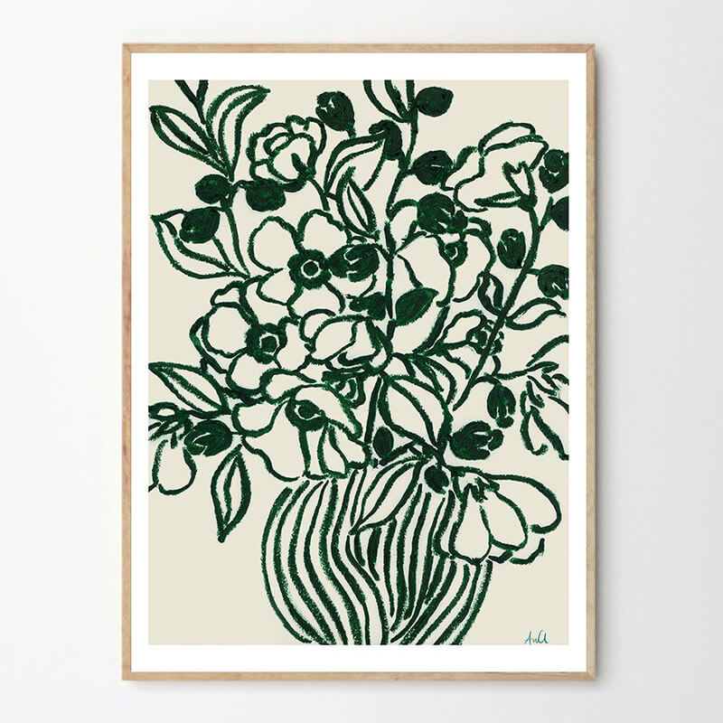 THE POSTER CLUB ポピー 習作 II 50x70cm アートポスター 北欧 デンマーク