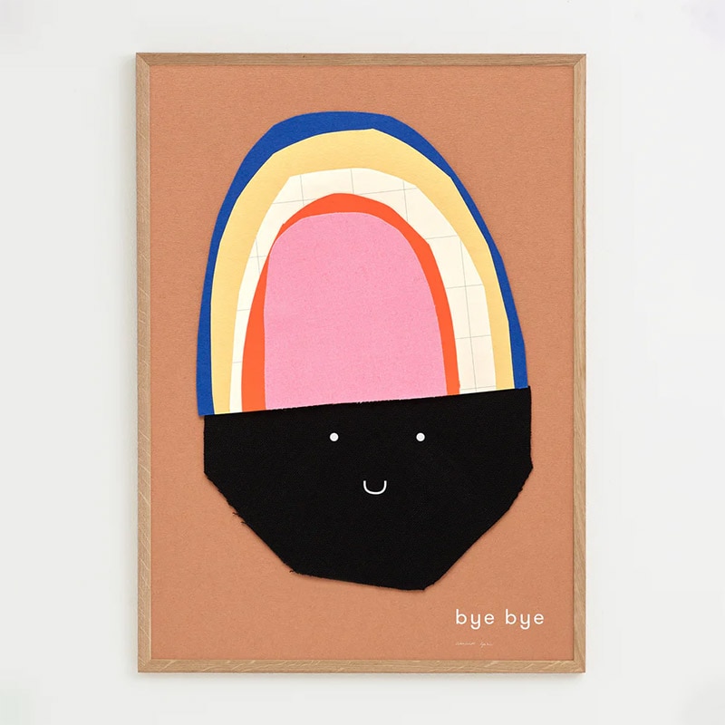 ATELIER CPH  PLAY 003 バイバイ A3 アートポスター 北欧 デンマーク