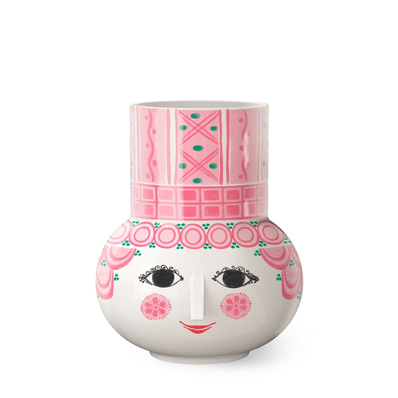 Bjorn Wiinblad フラワーベース Olga H15cm ピンク 花瓶 北欧 デンマーク