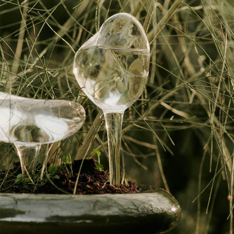 Ferm Living 鉢植え用 自動水やり器 2個セット ガラス Mercury ファームリビング 北欧 デンマーク 日本正規代理店品