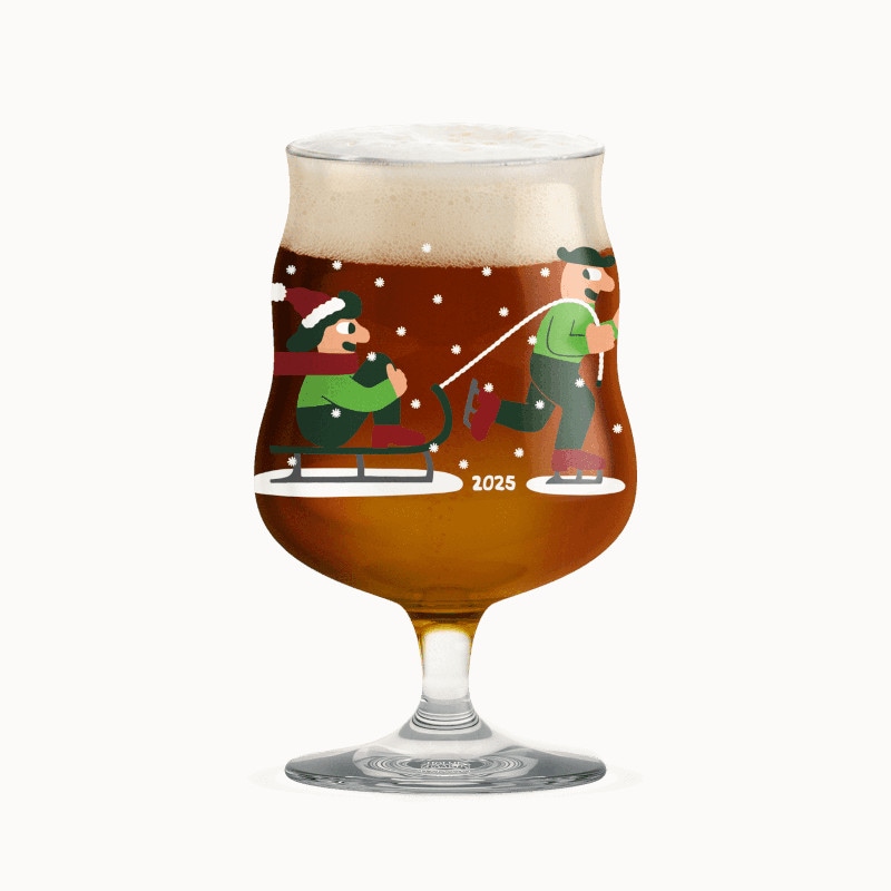 クリスマス イヤーグラス 2025 HOLMEGAARD x ミッケラー ストロングビール用 ビールグラス 400ml 1個 Mikkeller ホルムガード 北欧 デンマーク