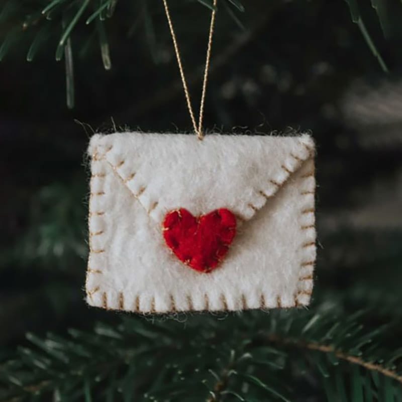 Gamcha 羊毛フェルト クリスマスオーナメント ラブレター 北欧 デンマーク【ネコポスOK】