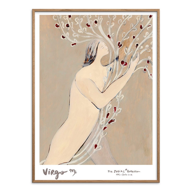 THE POSTER CLUB おとめ座 ヴィルゴ 30x40cm アートポスター 北欧 デンマーク