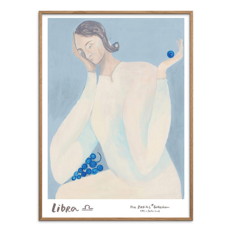 THE POSTER CLUB てんびん座 リブラ 30x40cm アートポスター 北欧 デンマーク