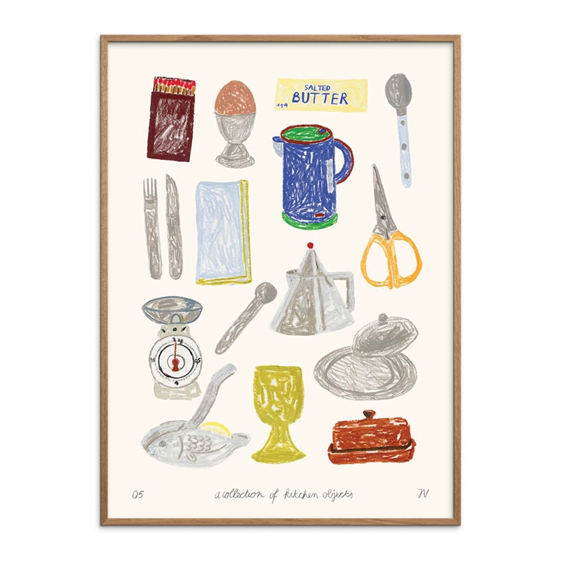 THE POSTER CLUB キッチングッズのコレクション 30x40cm アートポスター 北欧 デンマーク