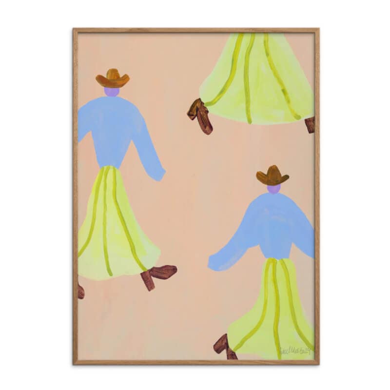 THE POSTER CLUB 踊るカウガール 30x40cm アートポスター 北欧 デンマーク