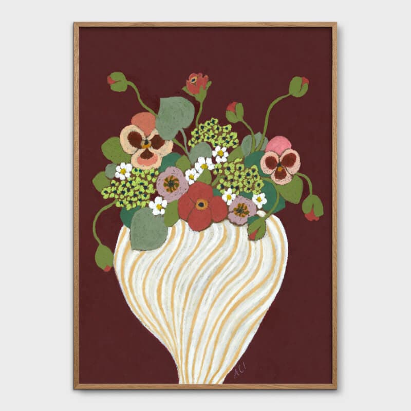 THE POSTER CLUB Maroon 30x40cm 50x70cm アートポスター 北欧 デンマーク