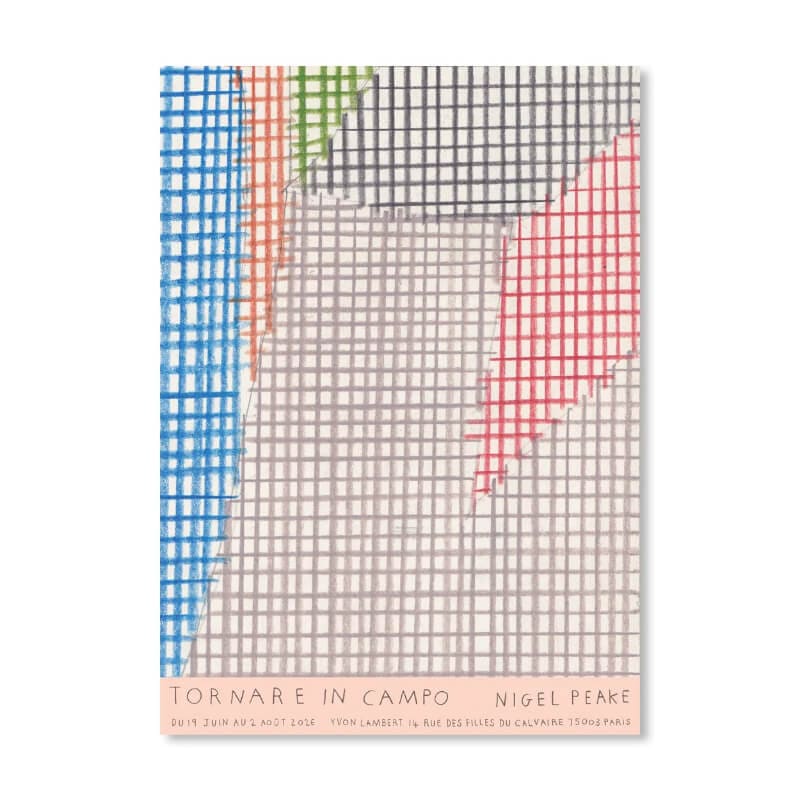 Nigel Peake アートポスター Tornare In Campo 33x46cm 両面に絵柄あり ナイジェル・ピーク 北アイルランド／フランス