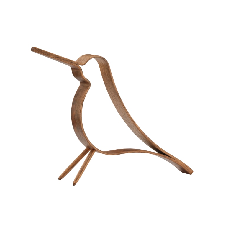 Cooee Design ウッディバード ダークオーク L 20cm 鳥 木製 オブジェ Woody Bird 北欧 スウェーデン