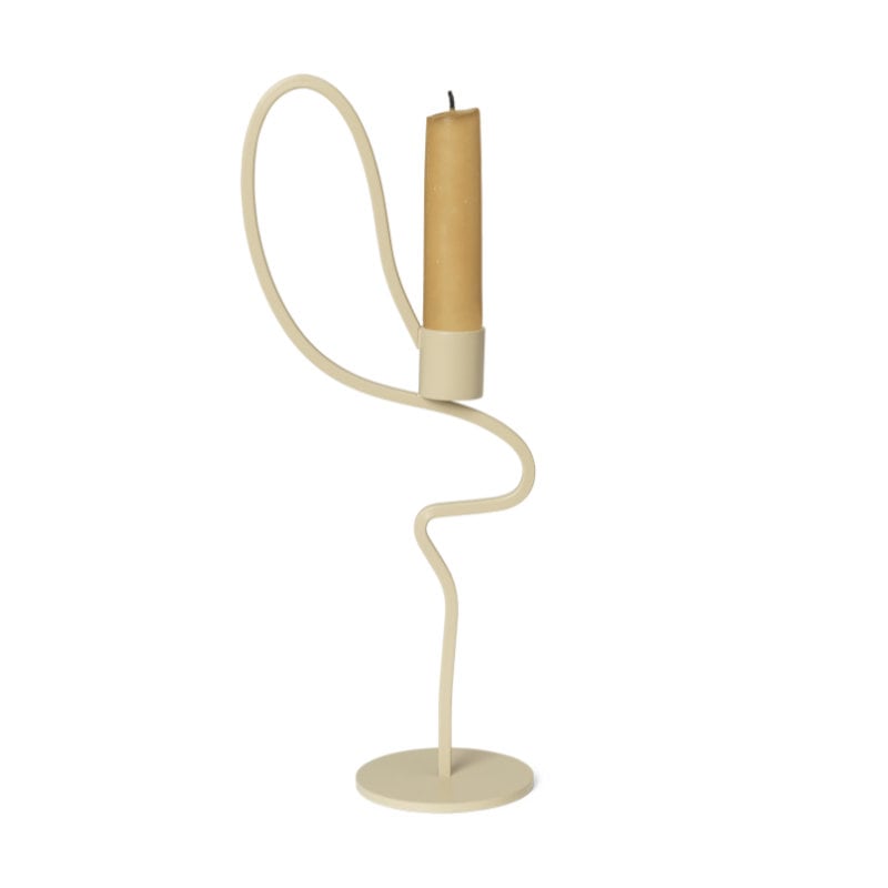 Ferm Living Valse キャンドルホルダー High カシミア ベージュ ファームリビング 北欧 デンマーク 日本正規販売店品