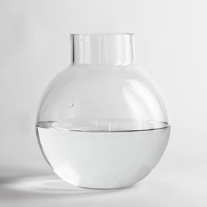 ブーケツイスターに最適！HANATABA ガラスボール フラワーベース φ19cm 花瓶 北欧 スウェーデン