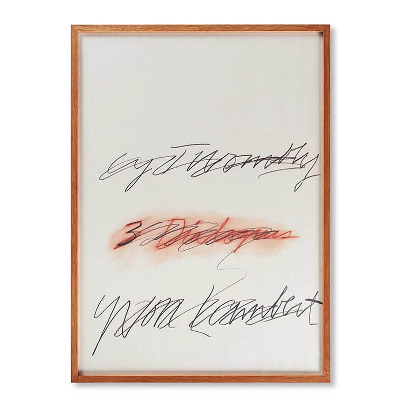 Cy Twombly ȥݥ Three Dialogues 2. Print (1977) 53.7x75cm ȥ֥꡼ ꥫե