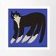 THE POSTER CLUB Cat in Blue 50x50cm ȥݥ ̲ ǥޡ