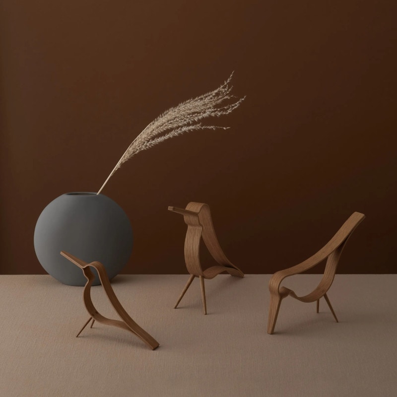 Cooee Design ウッディ バード オーク 木製 オブジェ COOEE Design クーイーデザイン バード Woody Bird M 鳥
