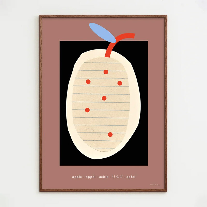 オリジナル　北欧ポスター 北欧モダン雑貨のオンライン通販｜nest のATELIER CPH PLAY 007 りんご